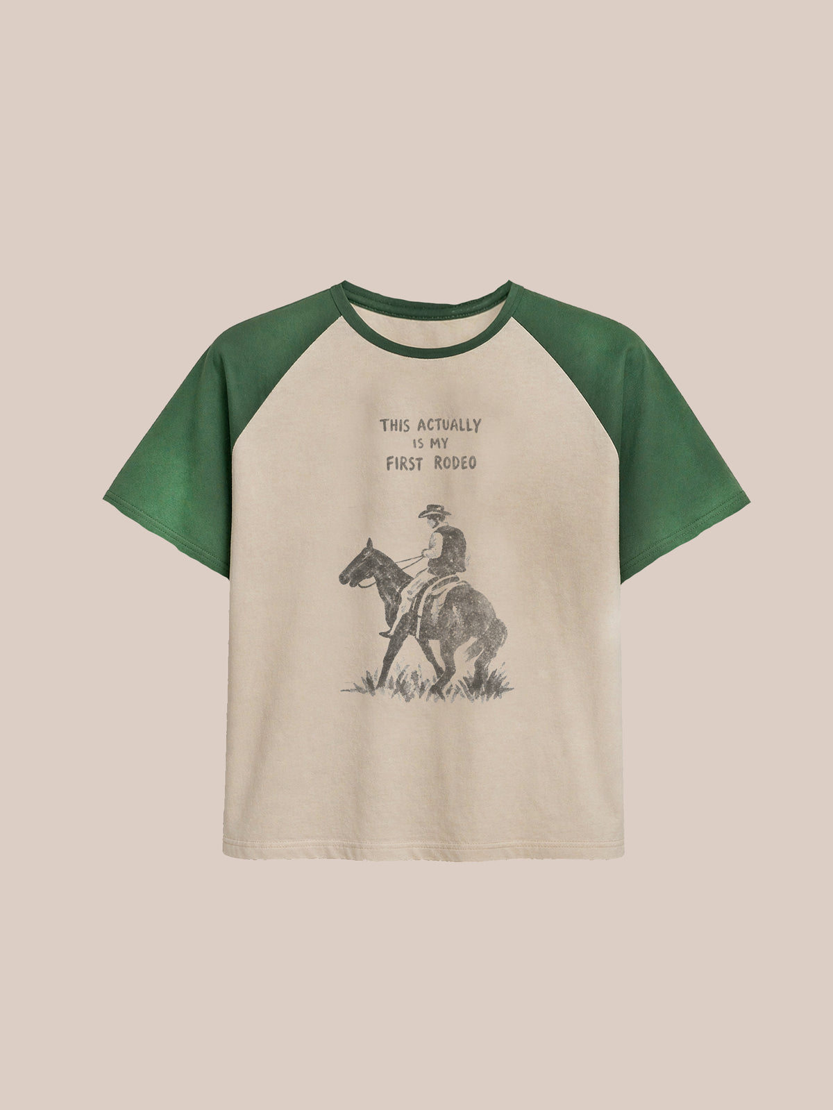 First Rodeo Raglan Print Tee