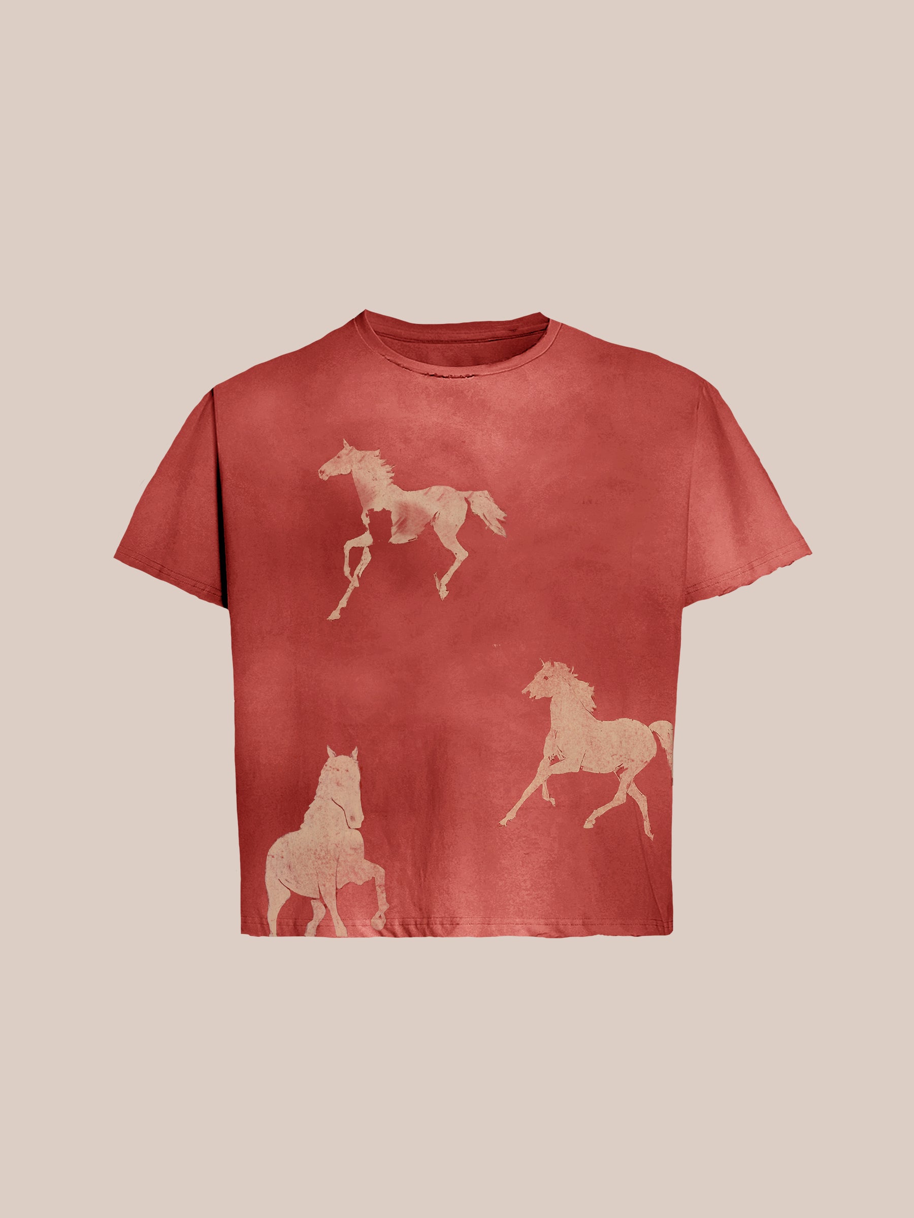 Galloping Horses Print Tee