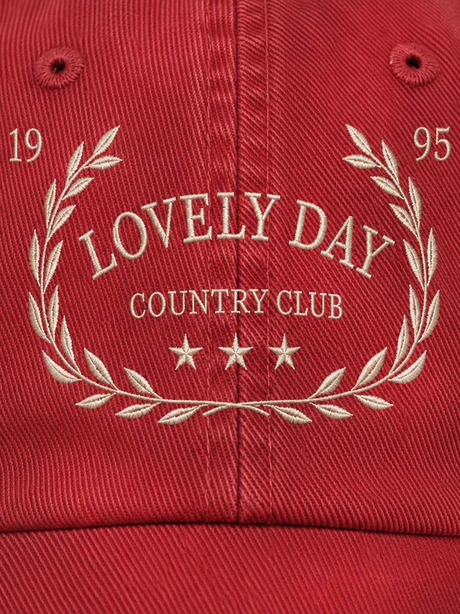 Lovely Day Embroidered Sunwashed Cap