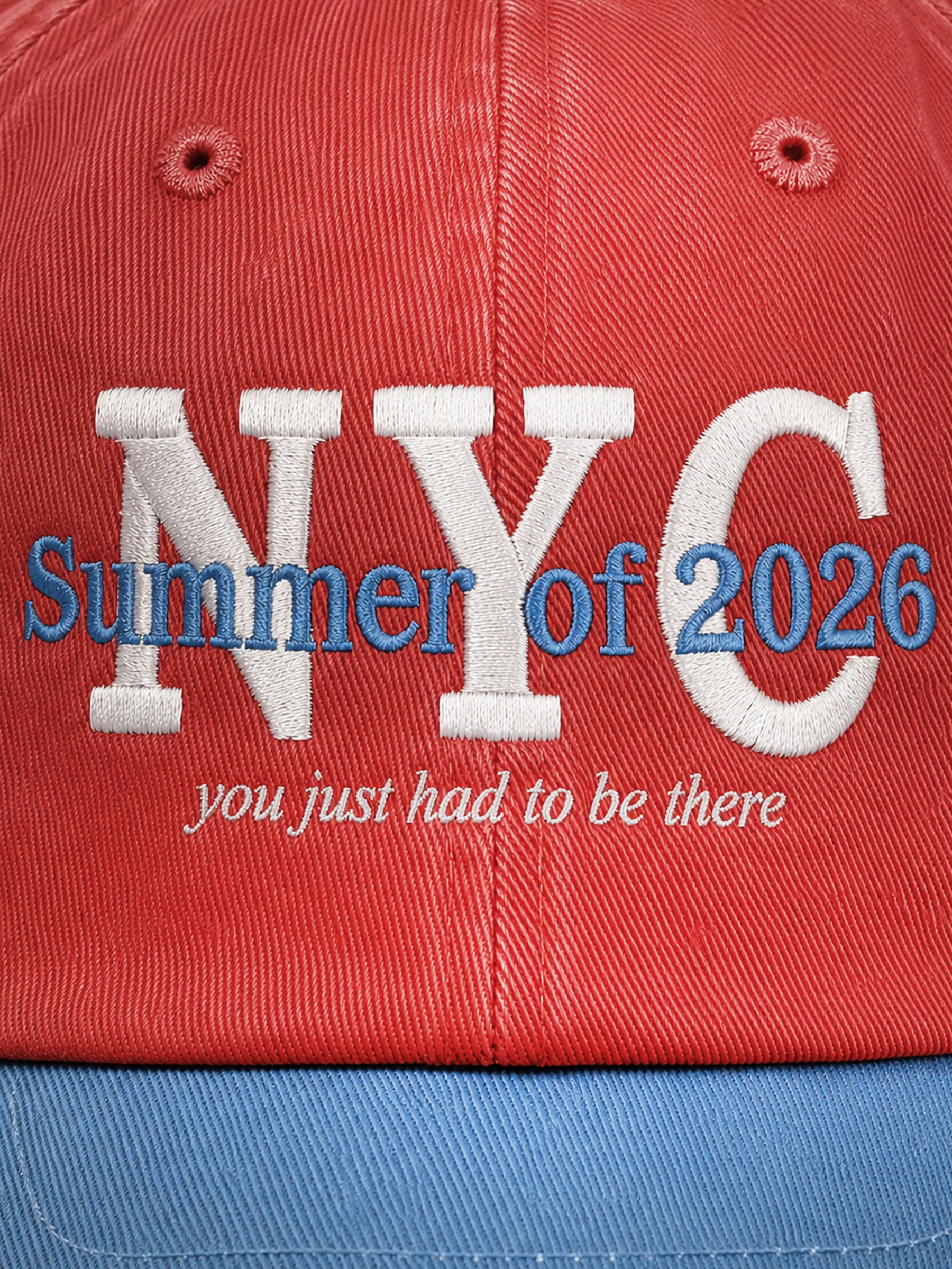Summer in NY Embroidered Sunwashed Cap