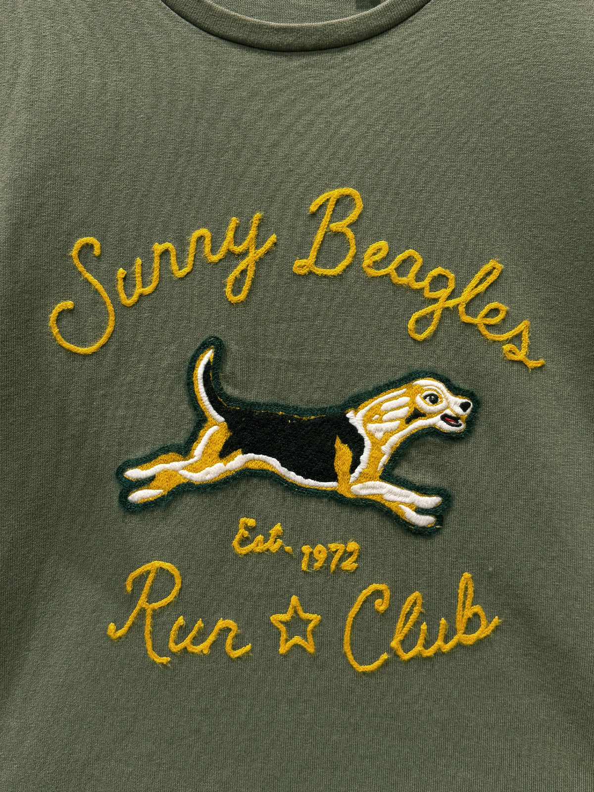 Sunny Beagles Embroidered Club Tee