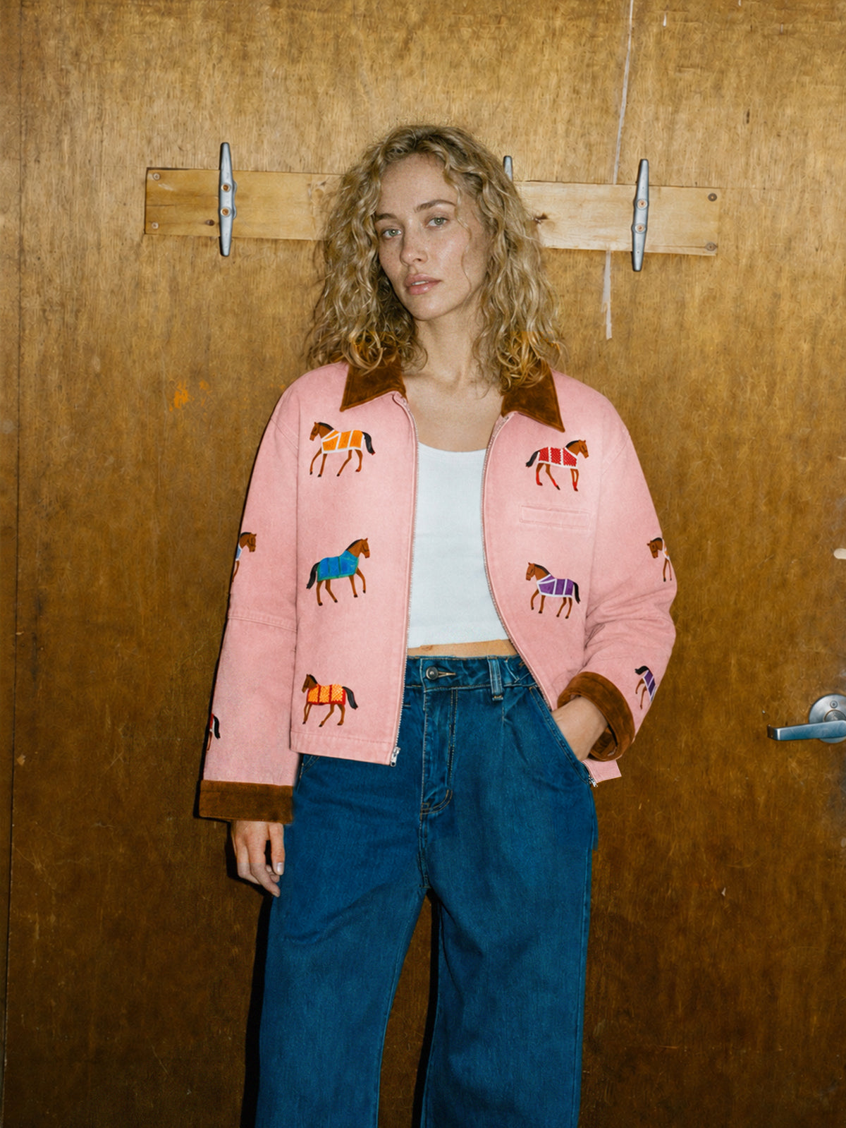 Horse Parade Embroidered Work Jacket