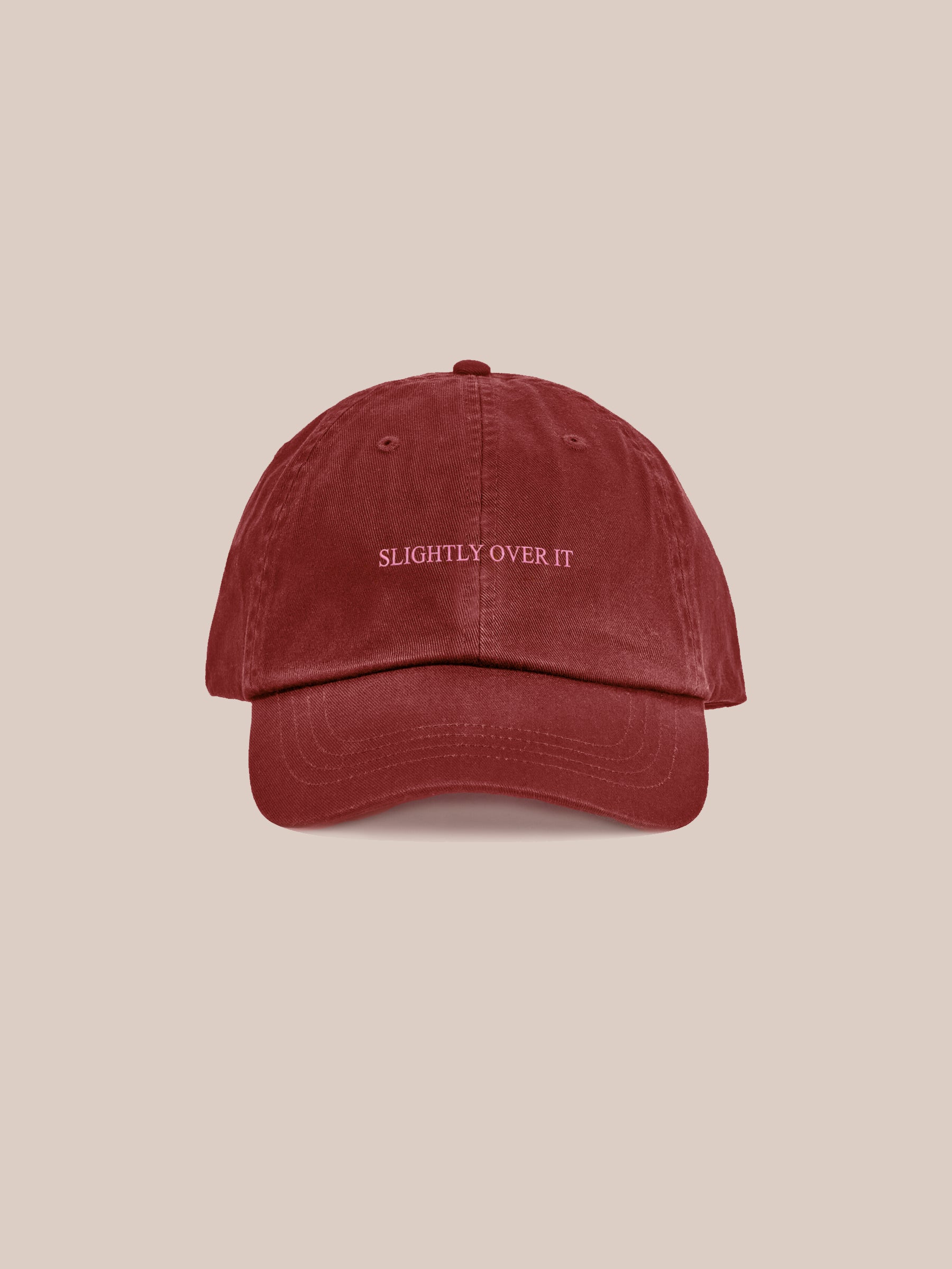 Over It Embroidered Sunwashed Cap