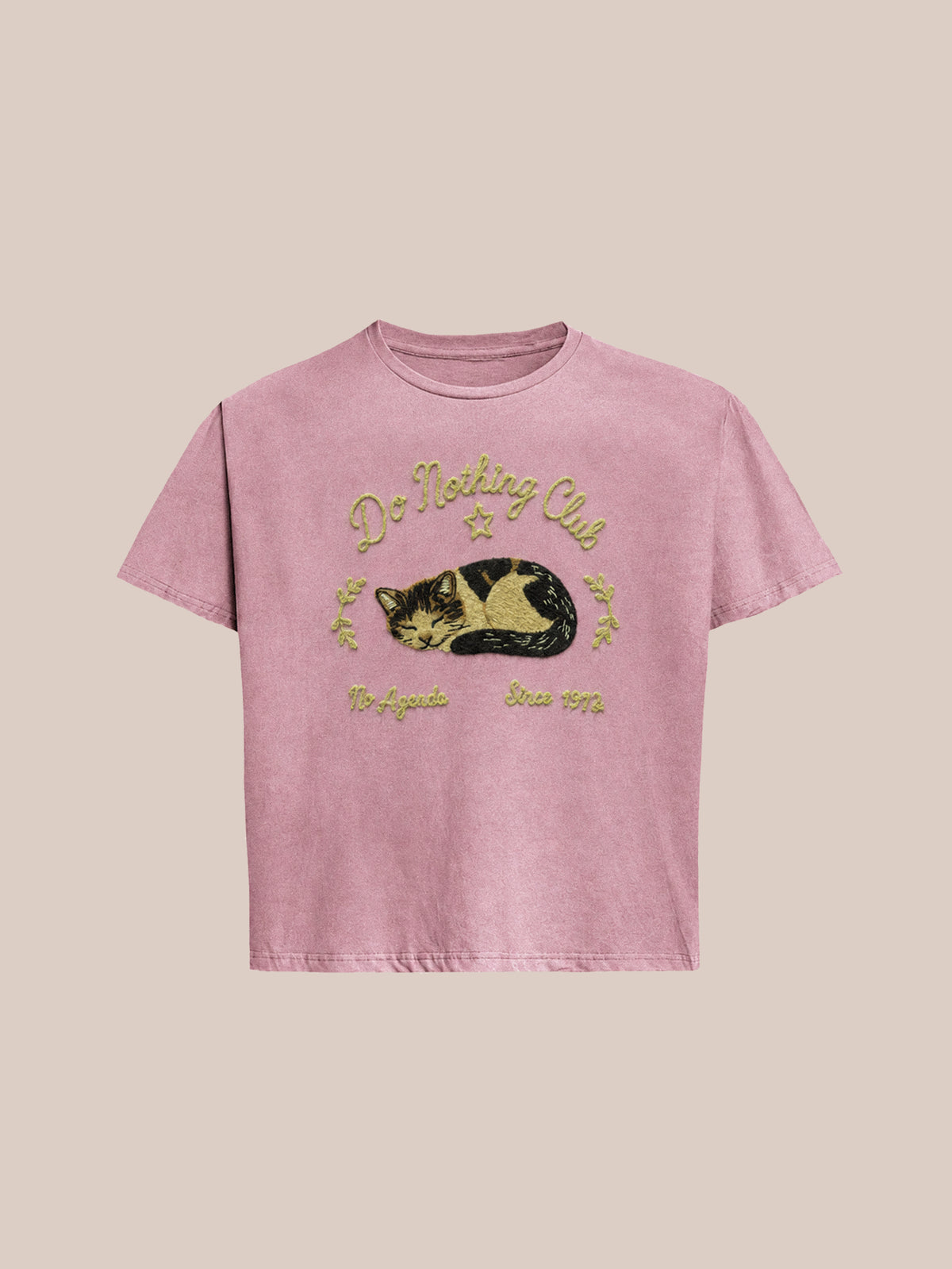 Do Nothing Embroidered Club Tee
