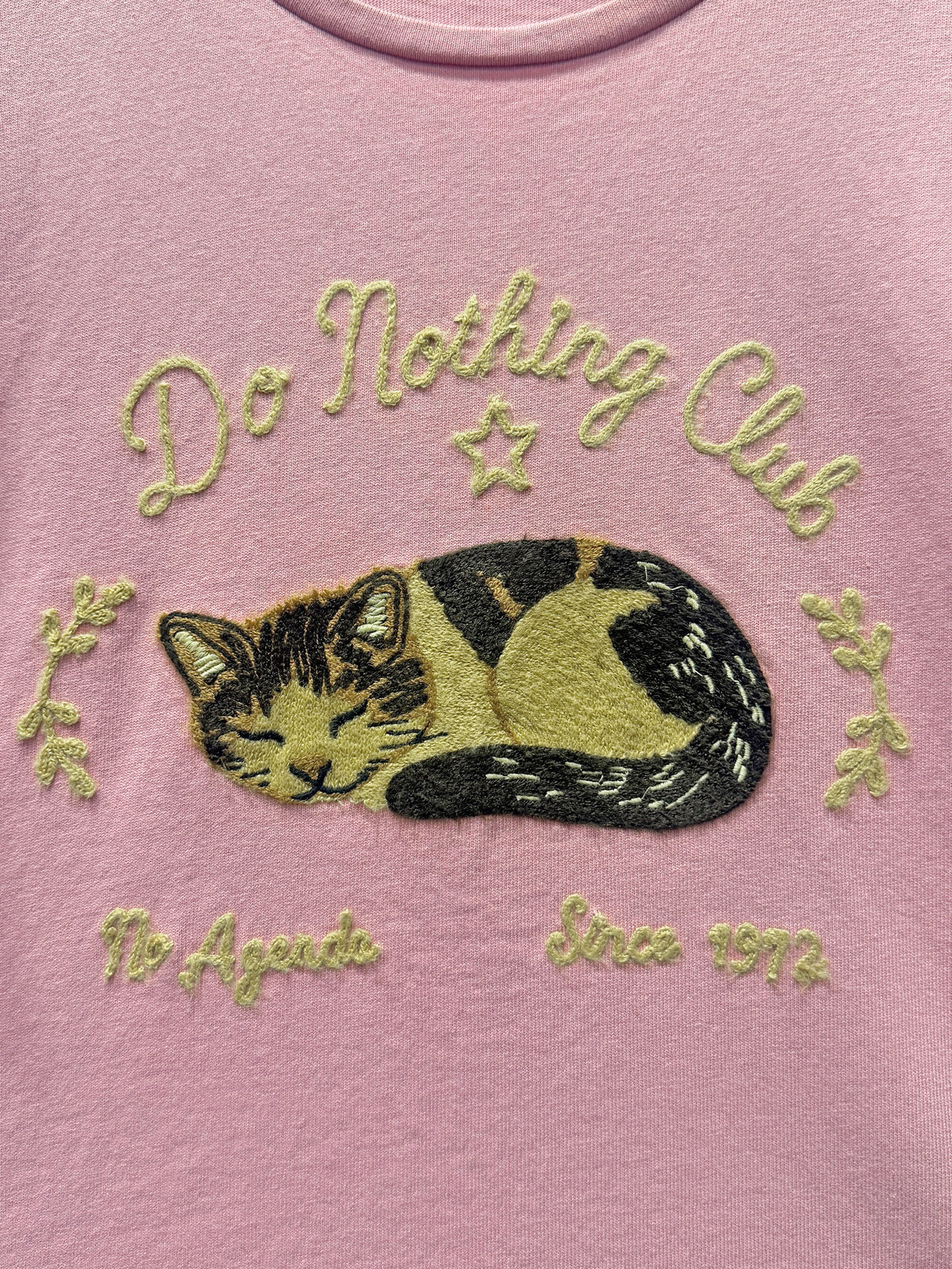 Do Nothing Embroidered Club Tee