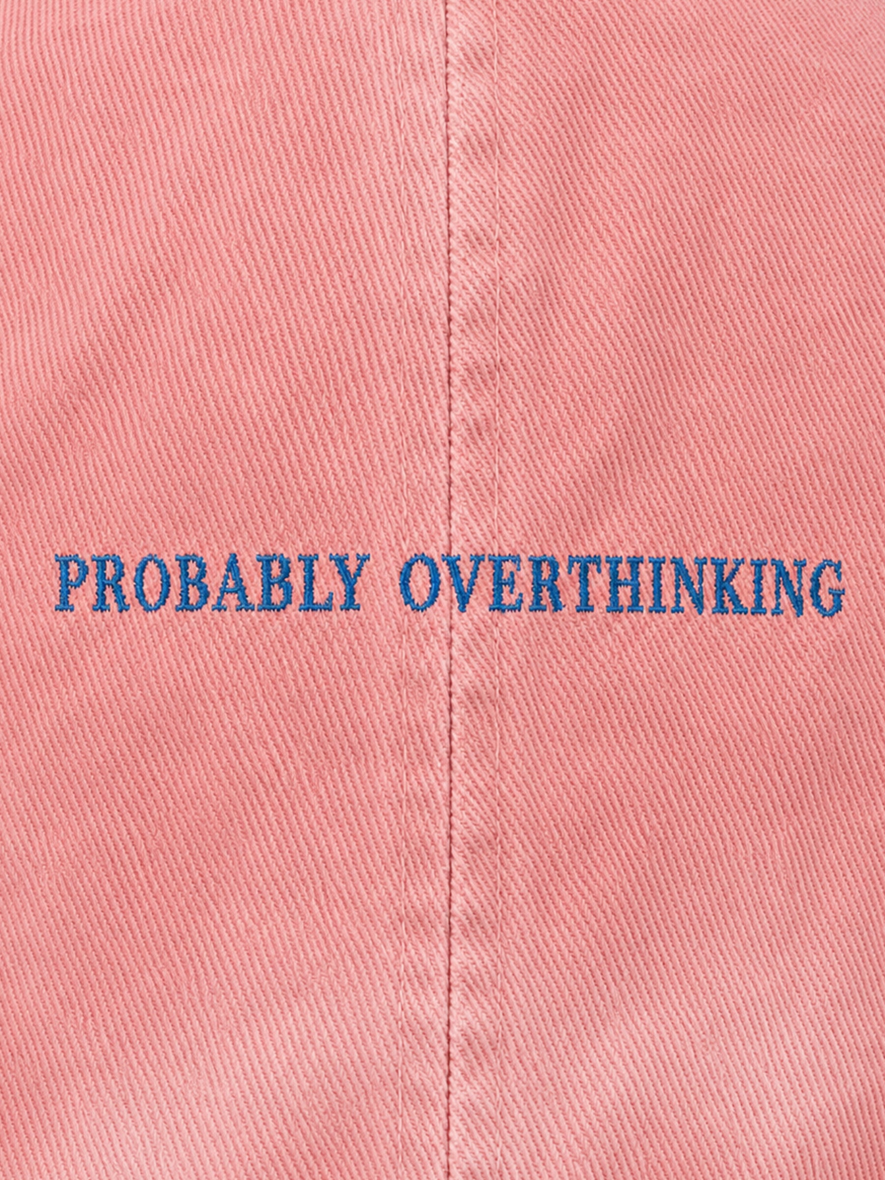 Overthinking Embroidered Sunwashed Cap