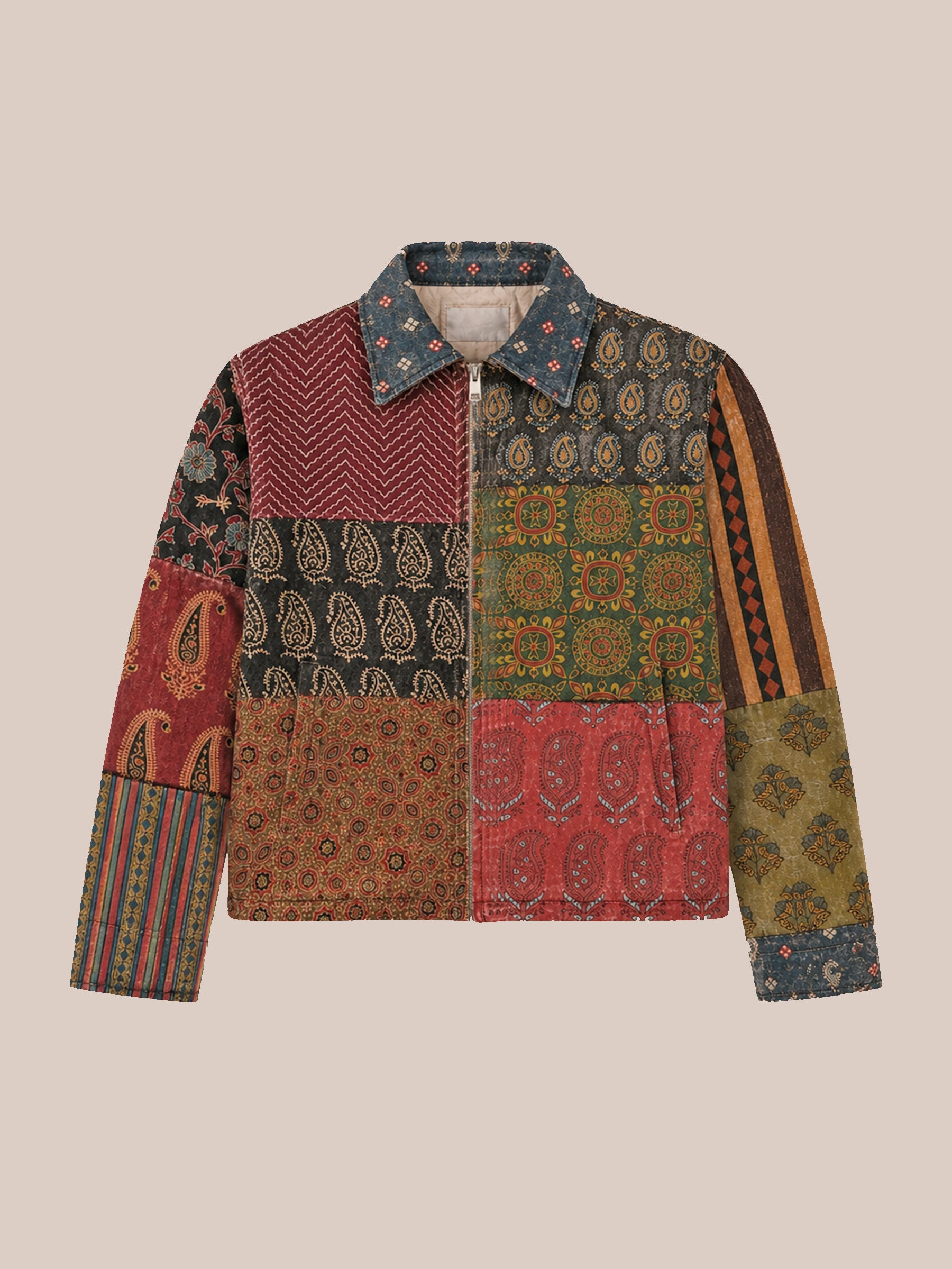 Tapestry Print Work Jacket