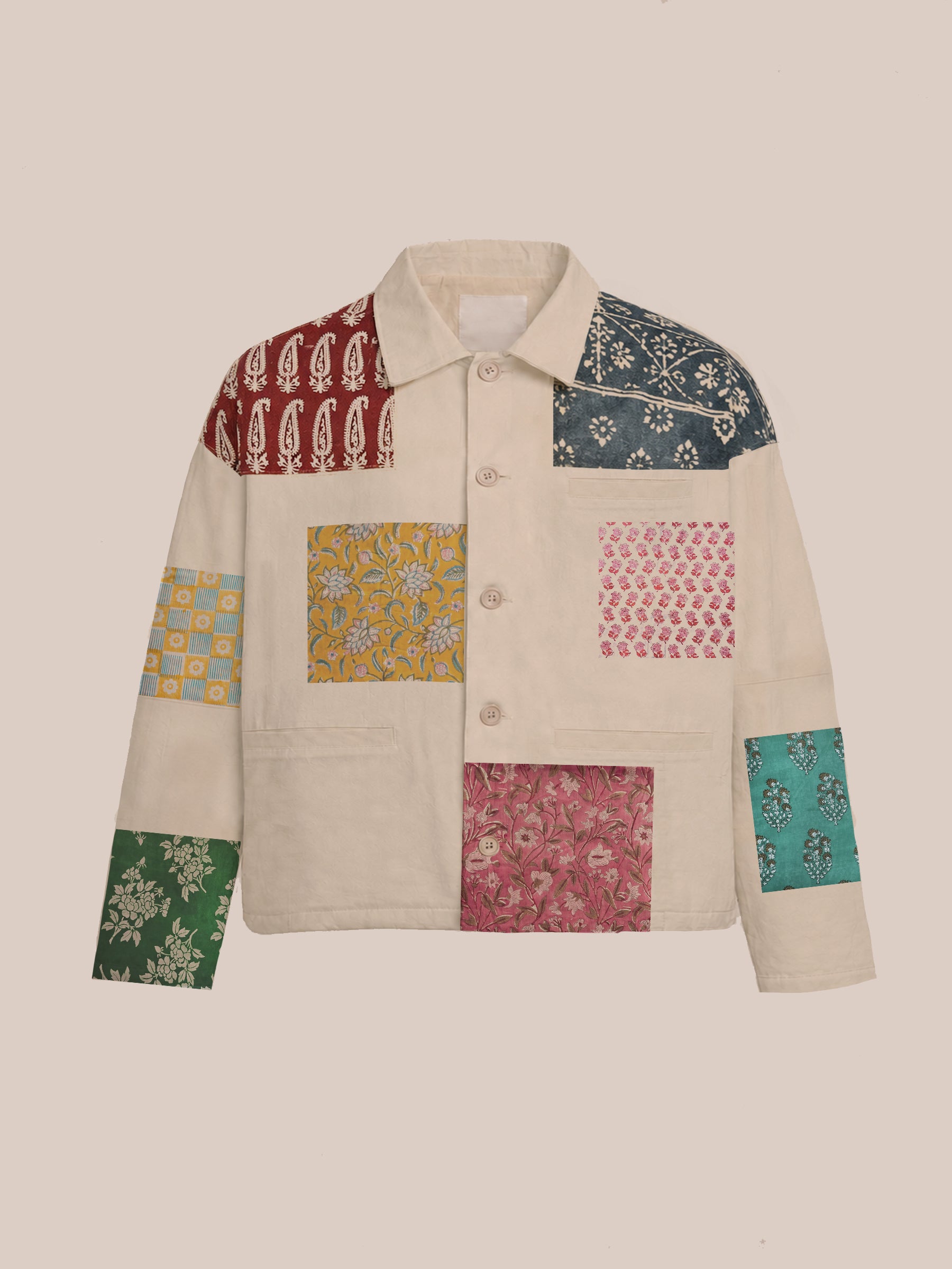 Tapestry Print Work Jacket
