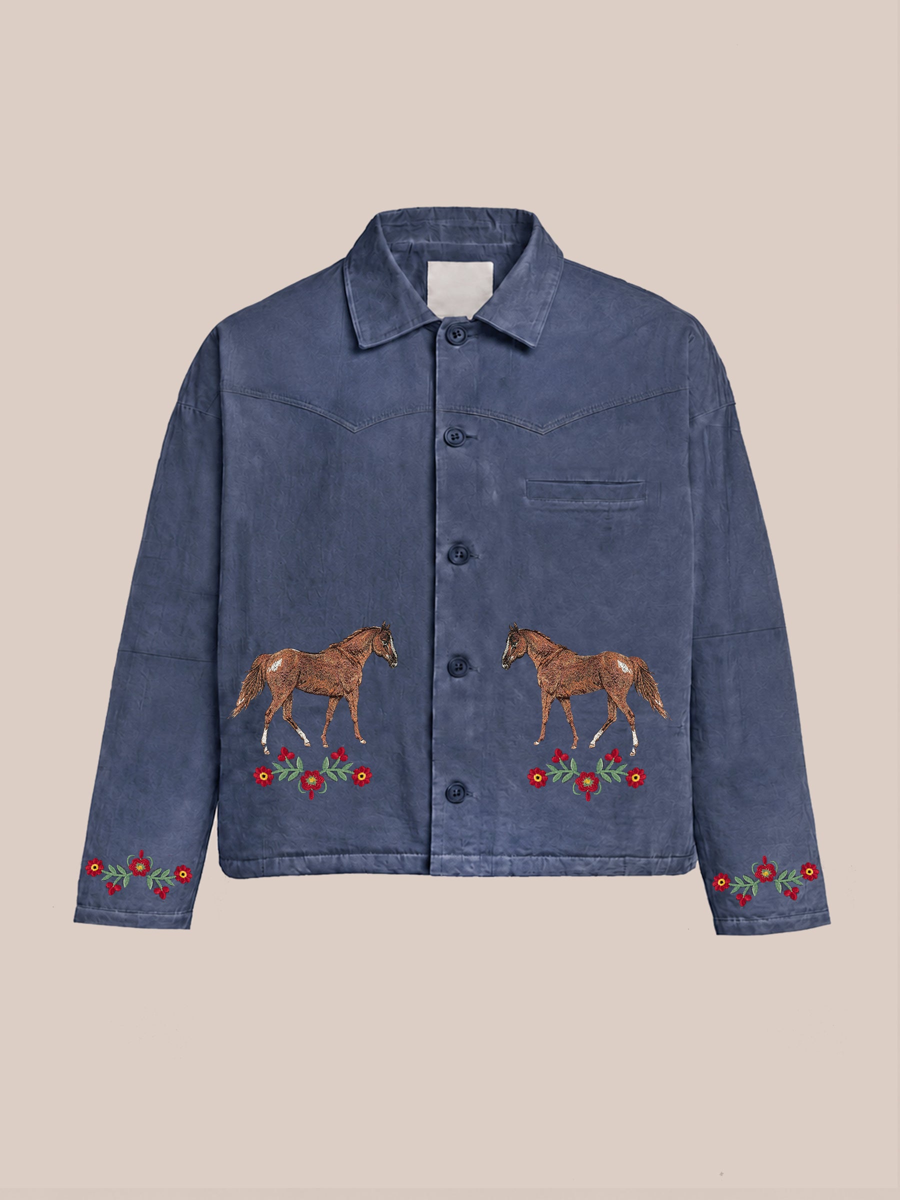 Rose Horse Embroidered Jacket