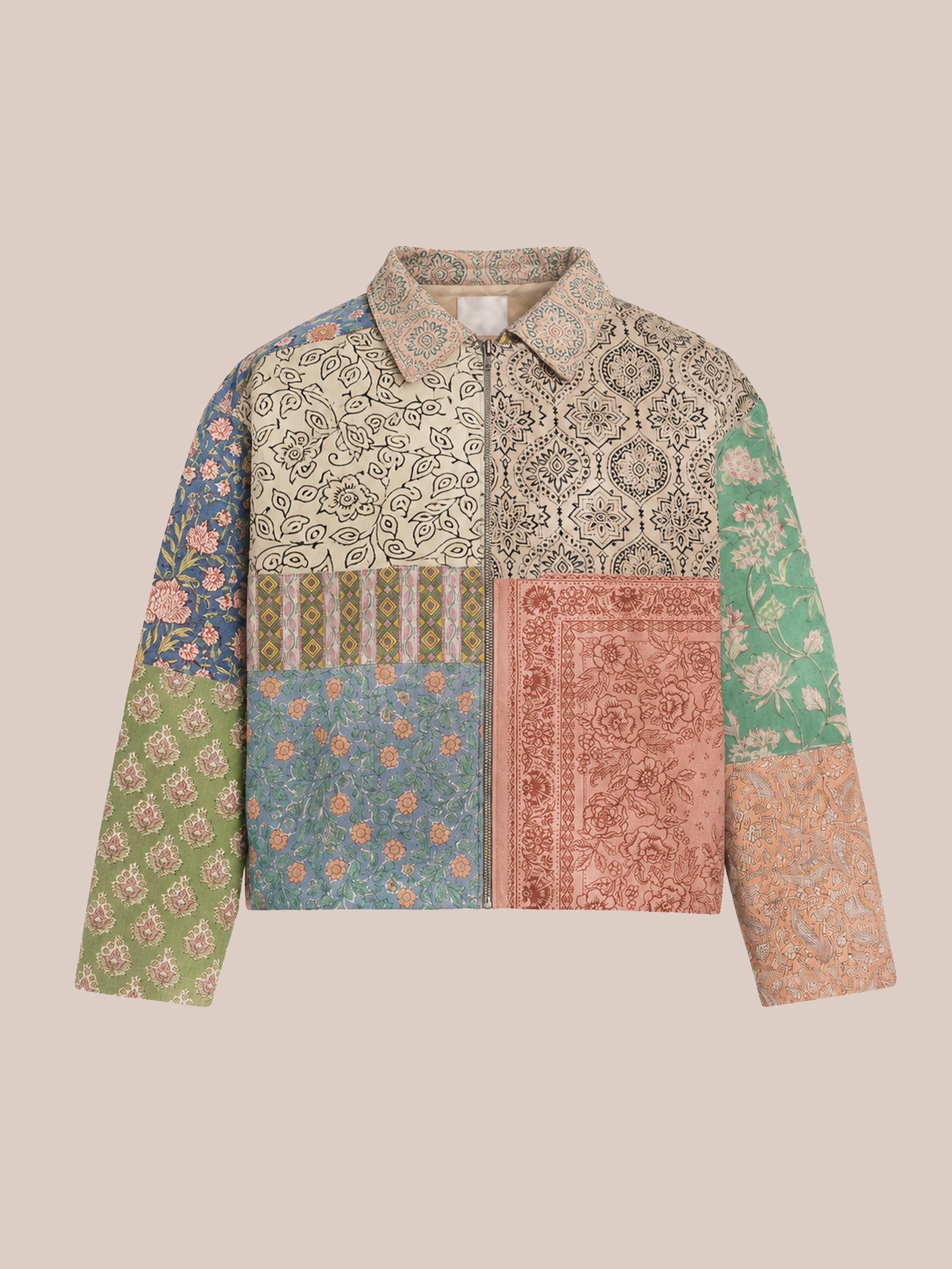 Tapestry Print Work Jacket