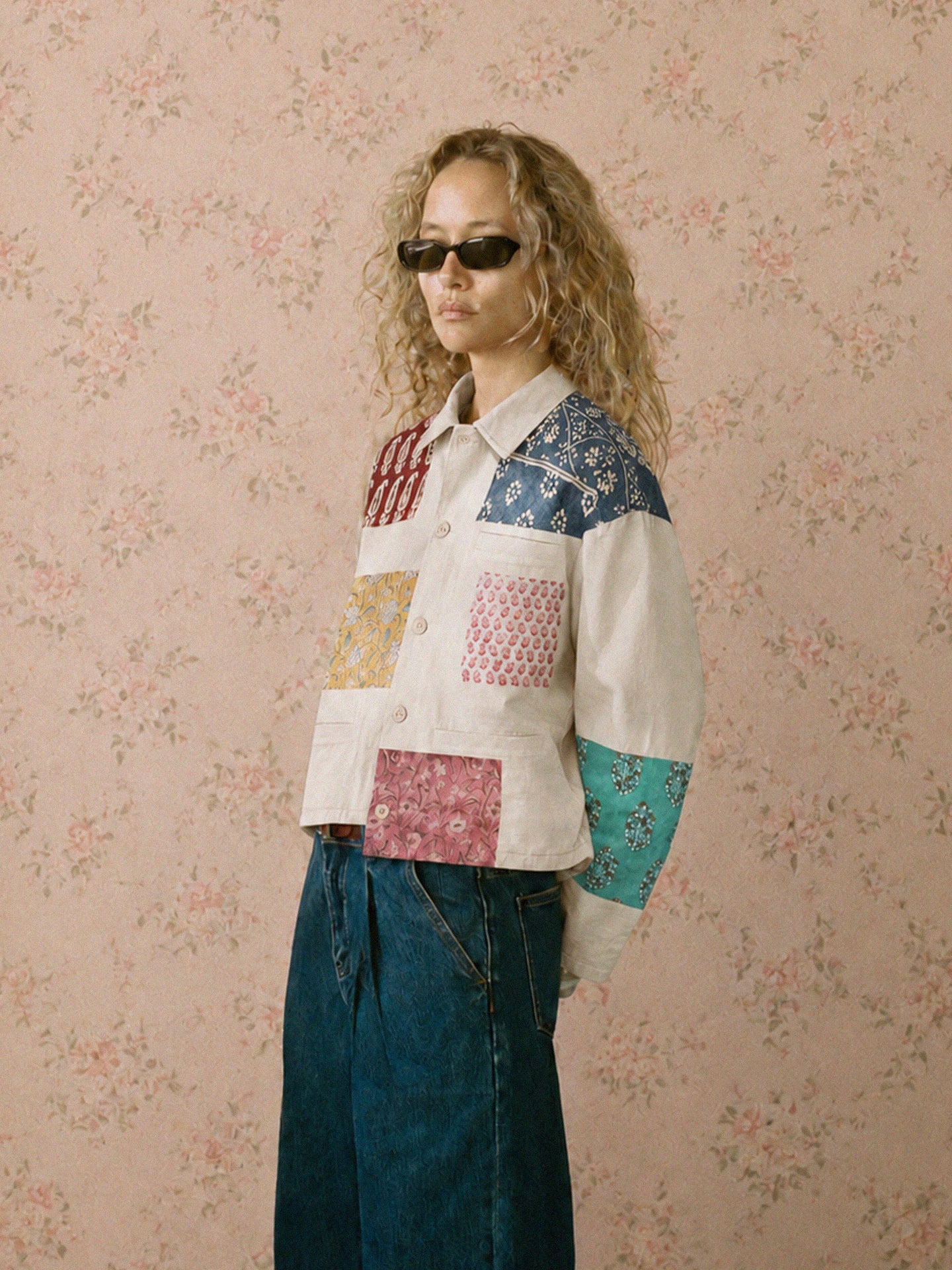 Tapestry Print Work Jacket