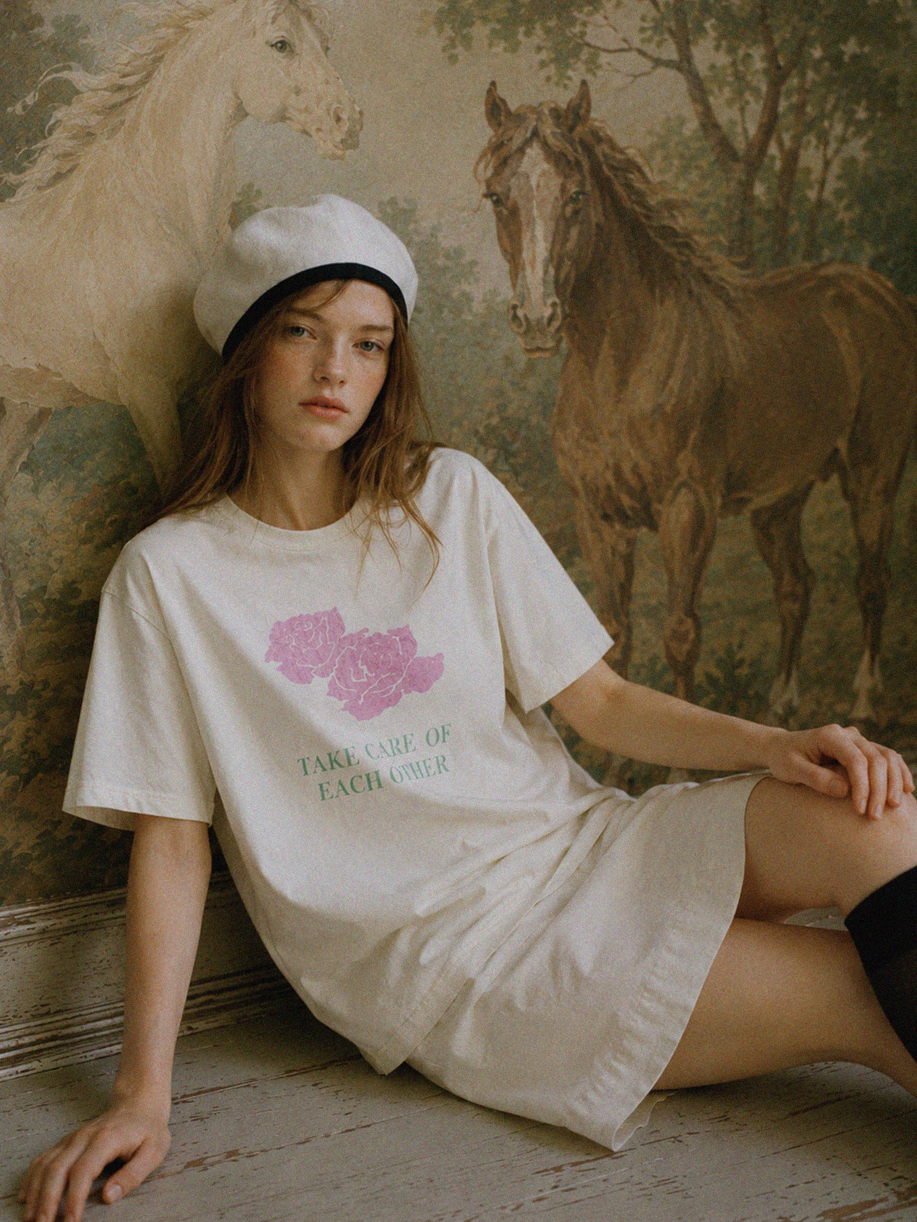 Take Care Print Tee