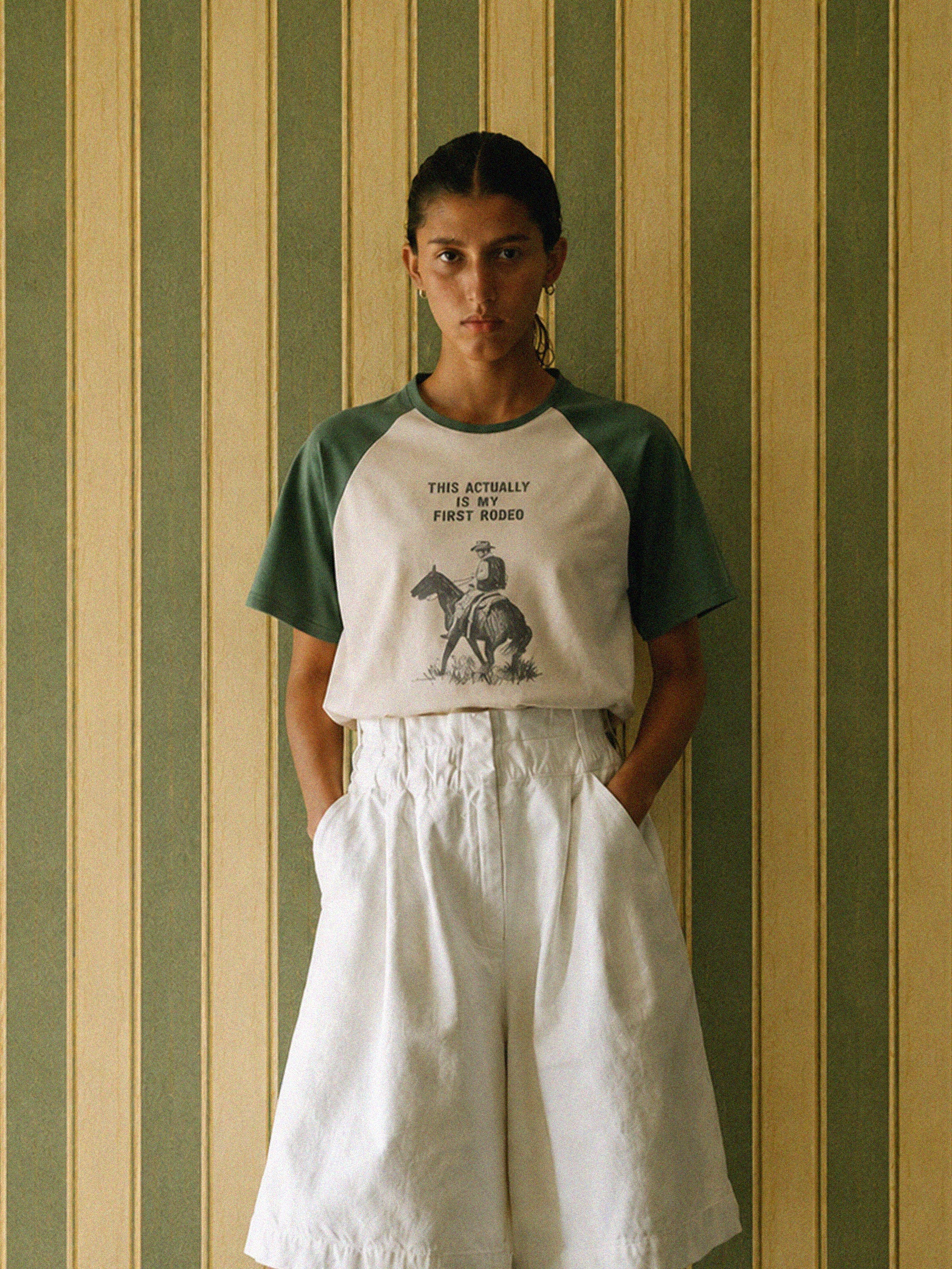 First Rodeo Raglan Print Tee