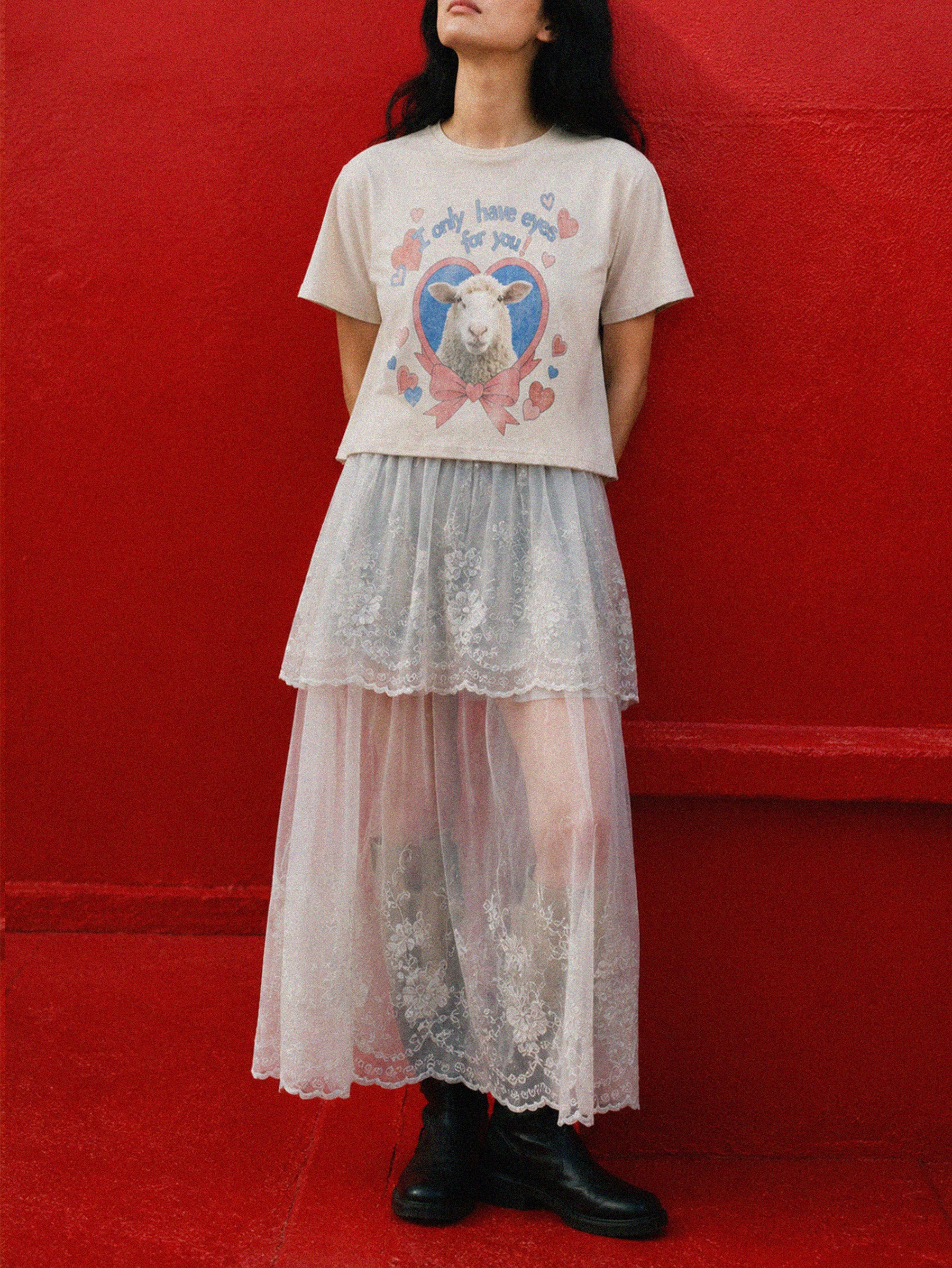 Only Eyes For You Print Tee