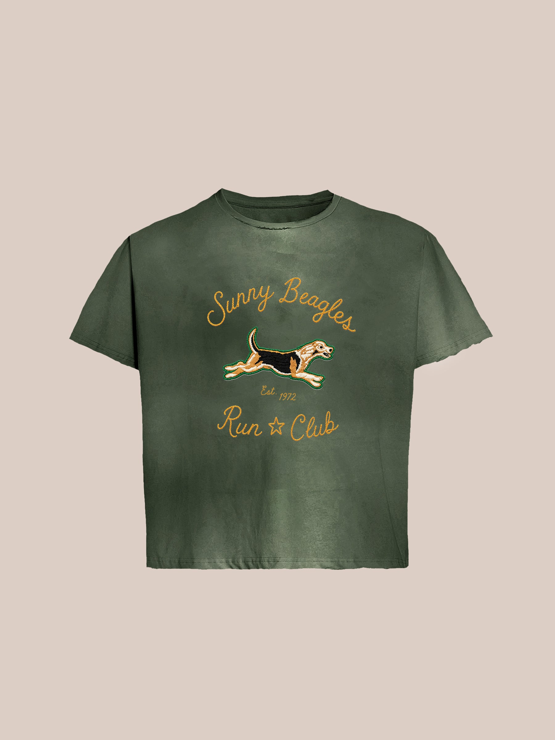 Sunny Beagles Embroidered Club Tee