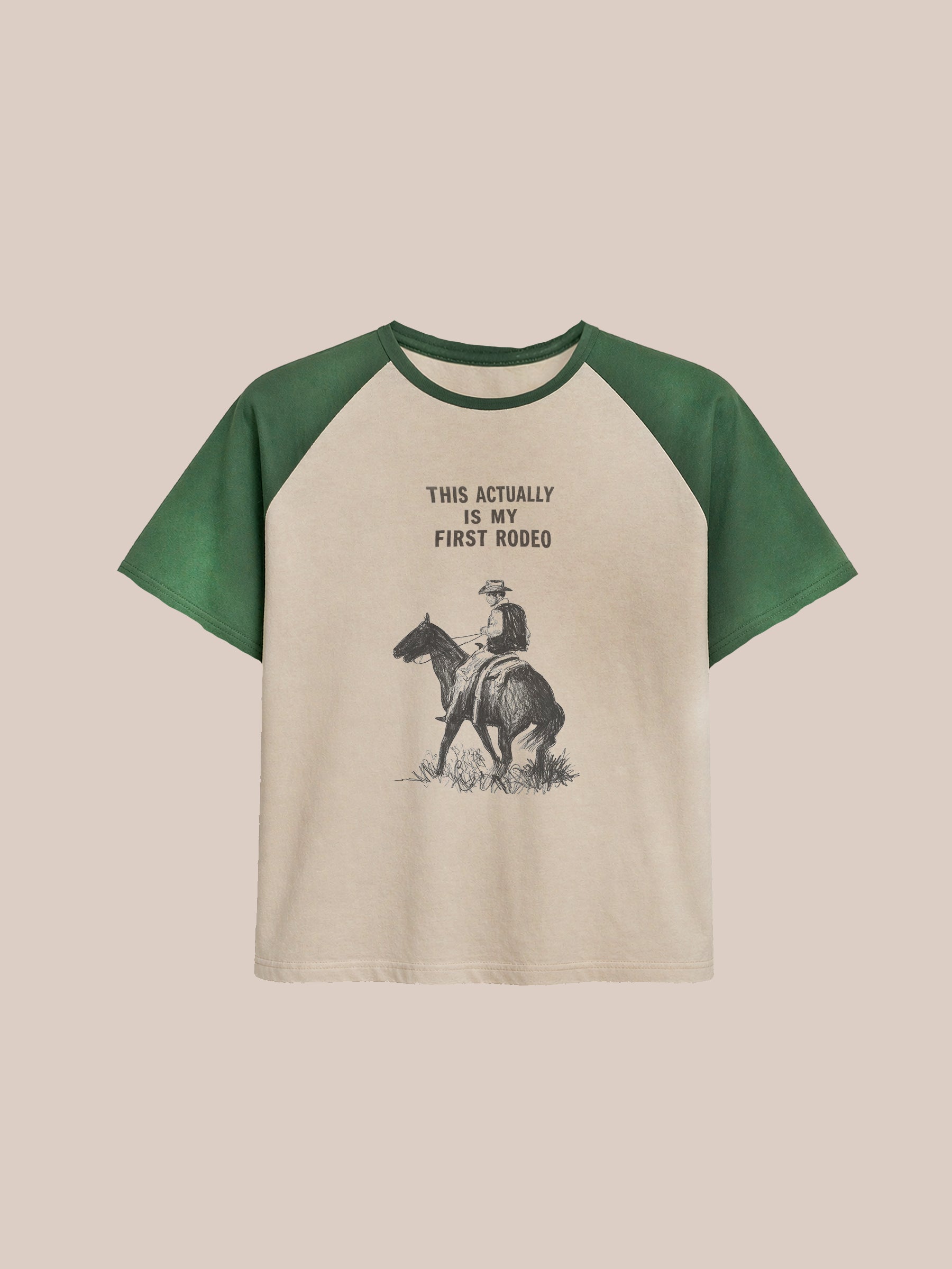 First Rodeo Raglan Print Tee