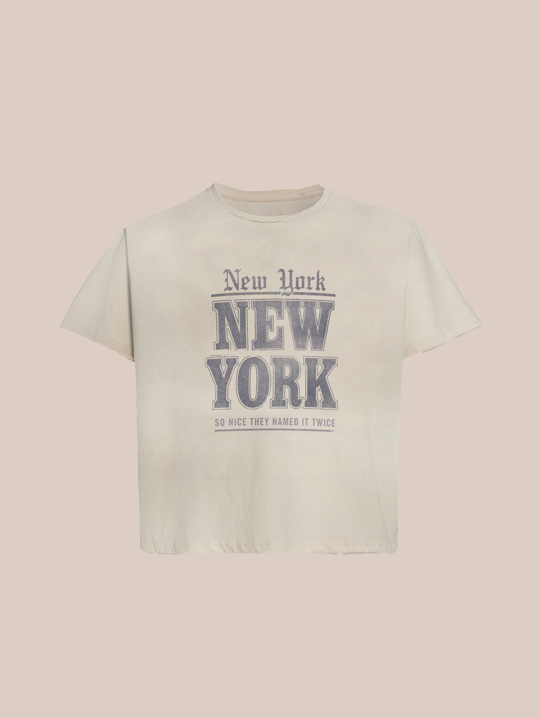 NY Twice Print Tee