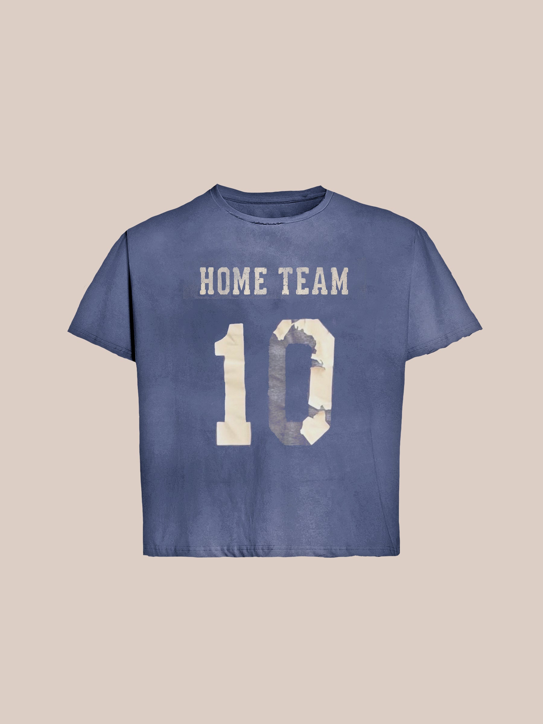 Home Team Distressed Print Tee