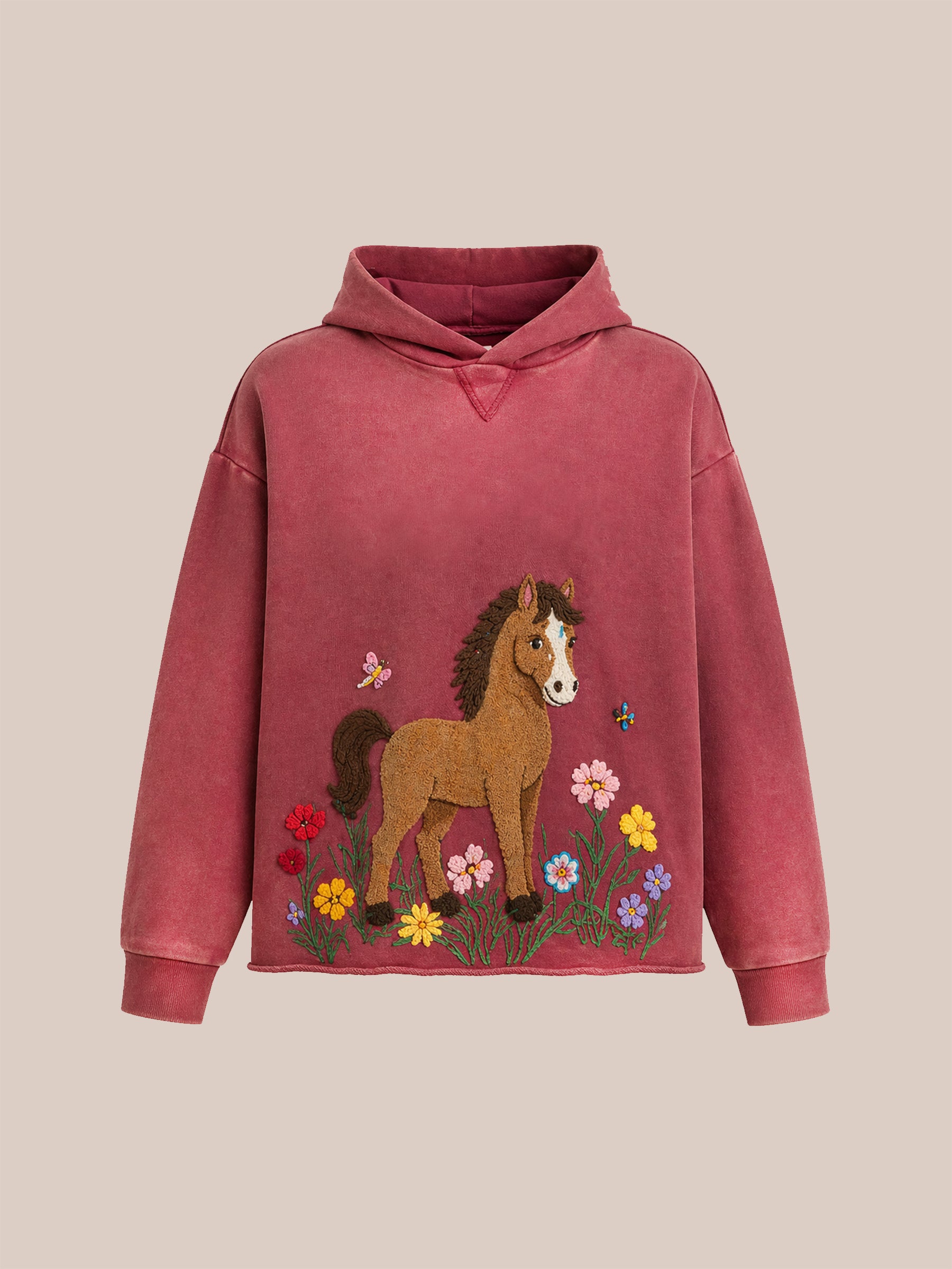 Wild Pony Embroidered Hoodie