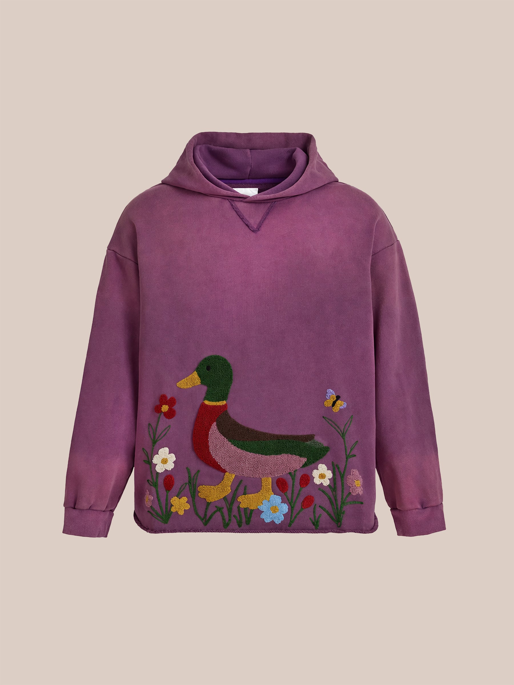 Duck Garden Embroidered Hoodie
