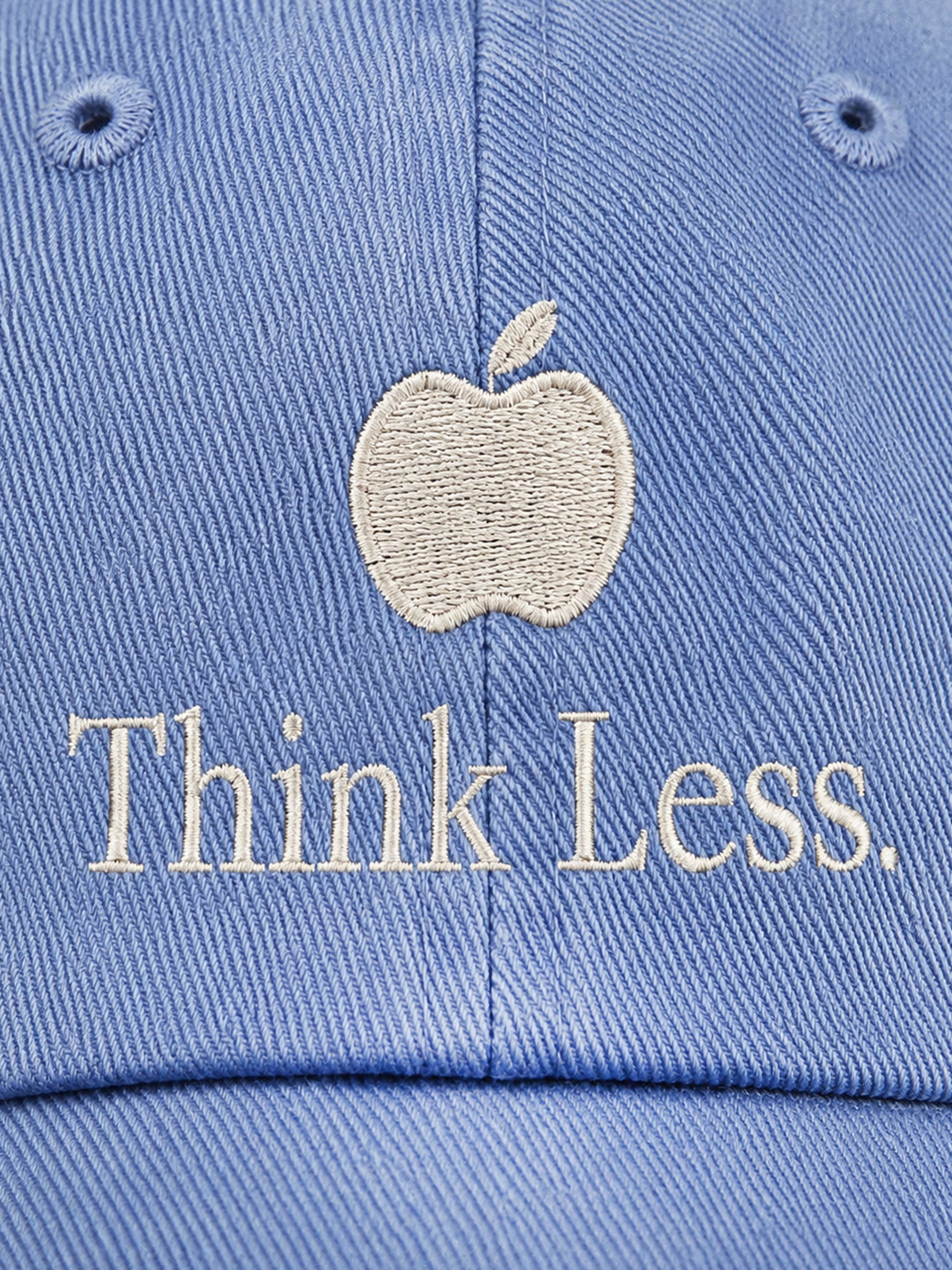 Think Less Embroidered Sunwashed Cap