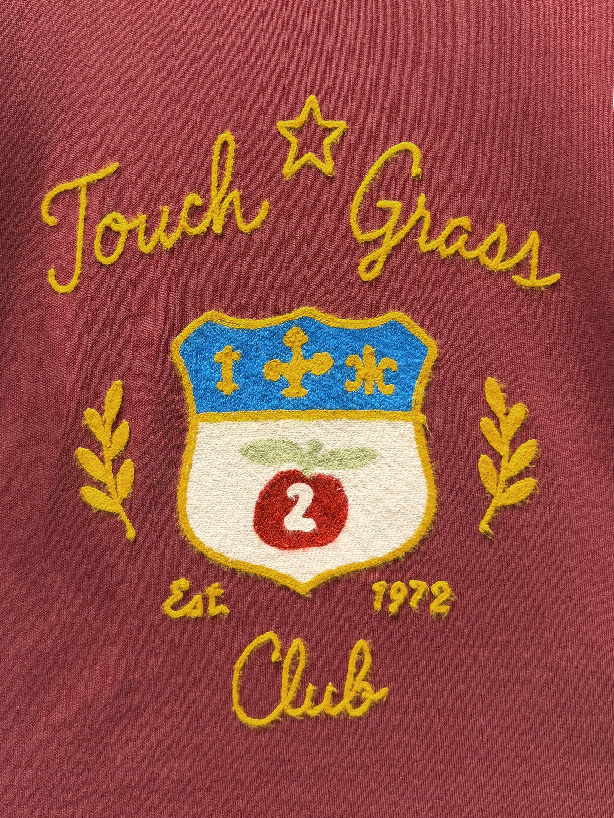 Touch Grass Embroidered Club Tee